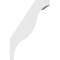 Ekena Millwork 5 1/2-in. W x 8-in. D x 12-in. H Funston Architectural Grade PVC Knee Brace BRCP055X08X12FST - alternate 6